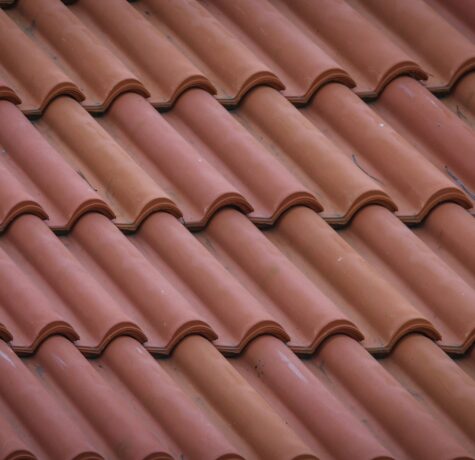 brown roof tiles in close up photography